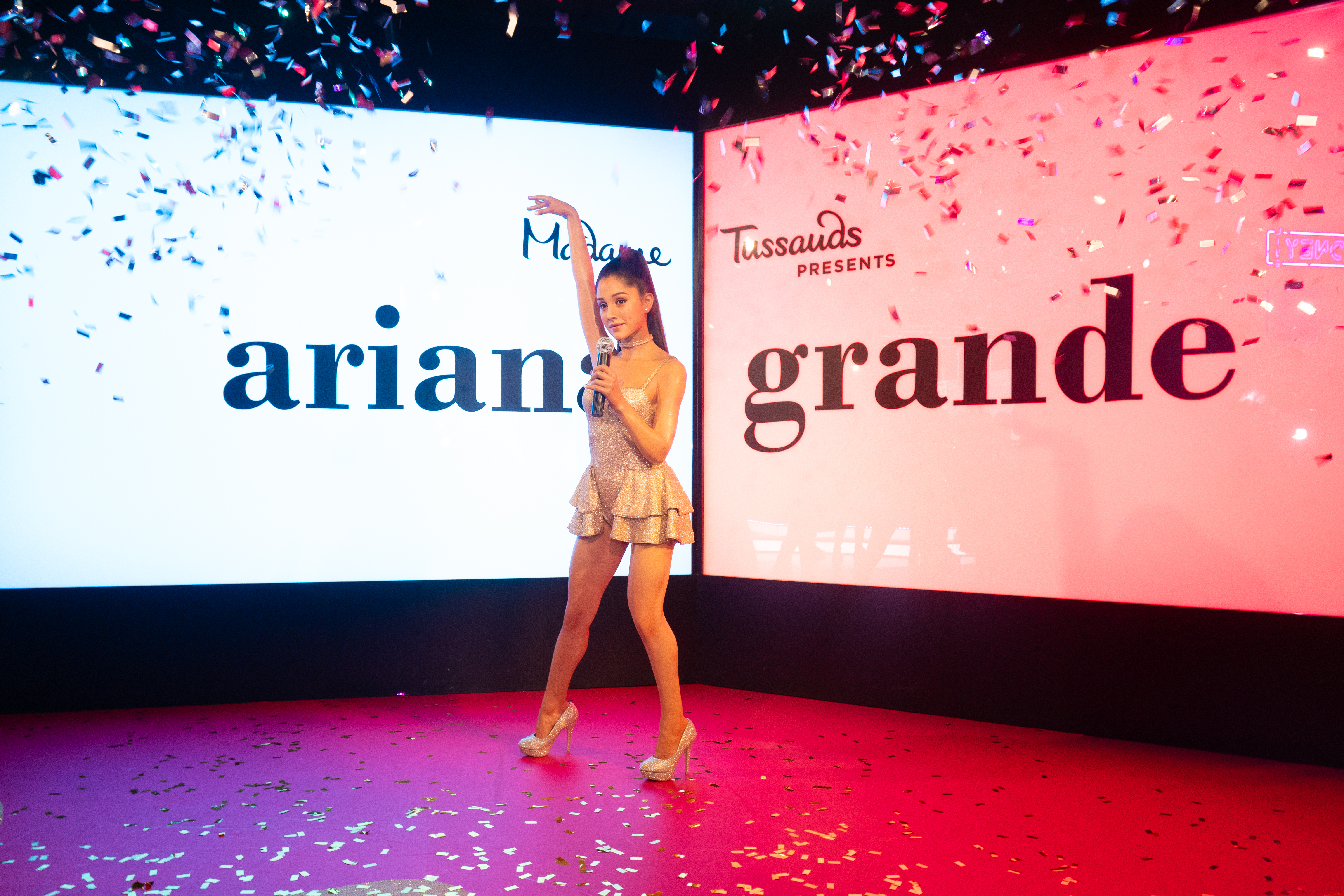 Glitter Cannons Welcome Ariana To Madame Tussauds Sydney (1)
