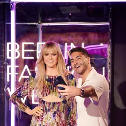 Topmodel Heidi Klum im Fashion-Bereich im Madame Tussauds Berlin.