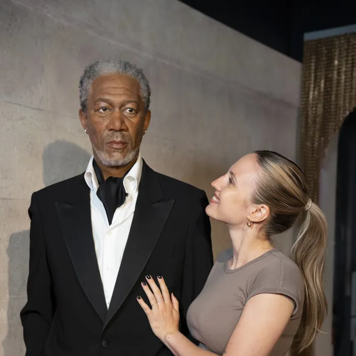 Morgan Freeman im Madame Tussauds Berlin