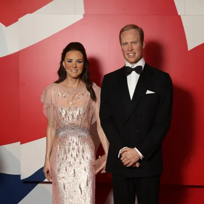 The Duke and Duchess of Cambridge wax figures at Madame Tussauds Blackpool