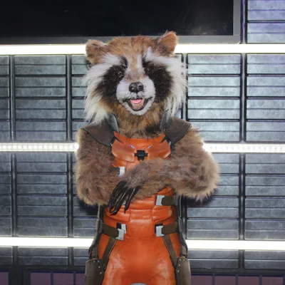 Rocket Raccoon figure at Madame Tussauds