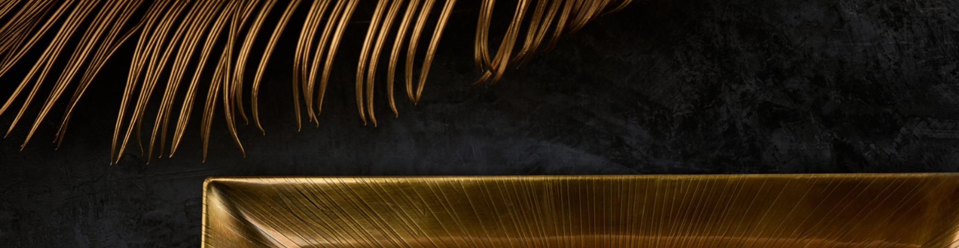 gold palm frond