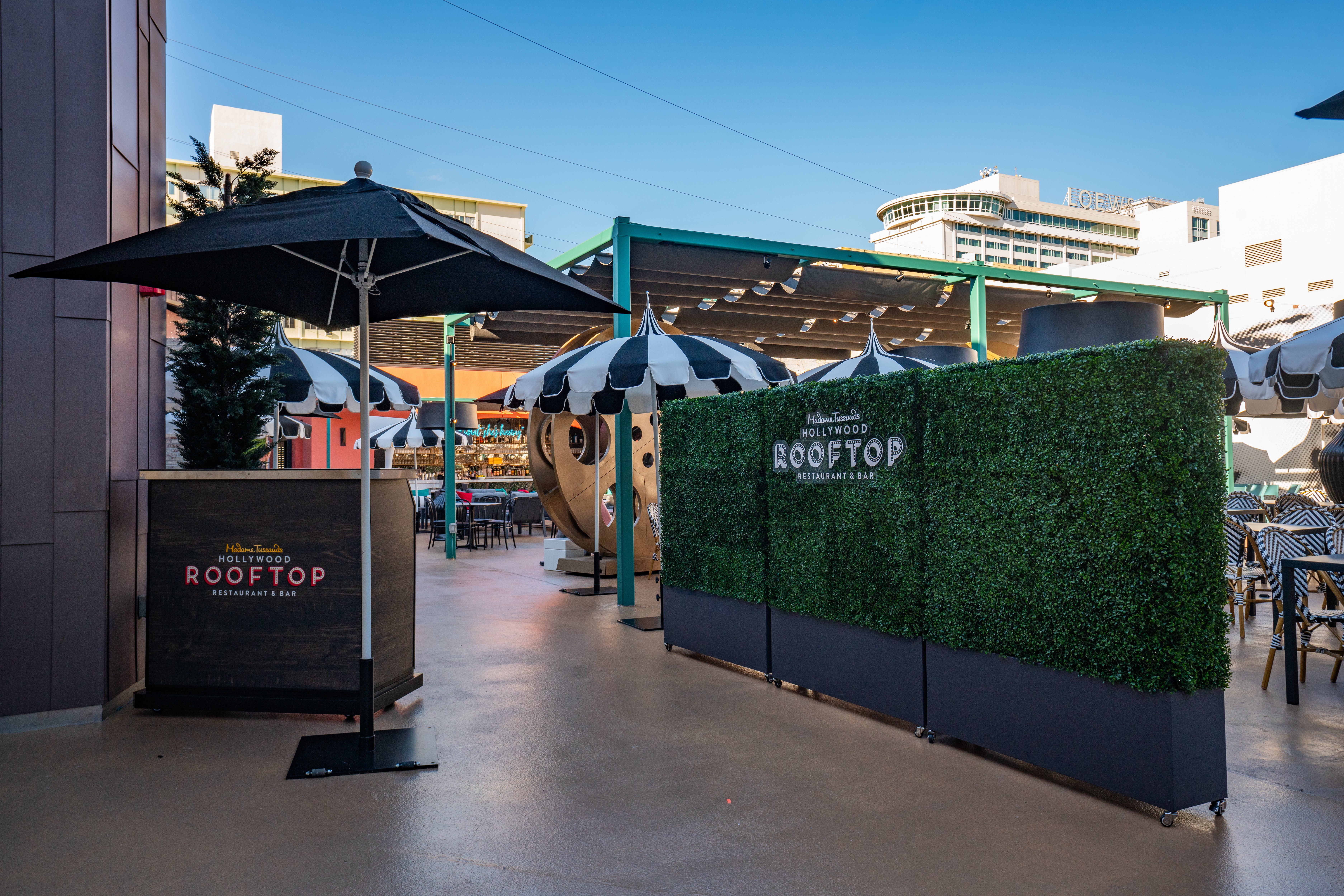 Image of the front entrance of the Hollywood Rooftop Restaurant & Bar