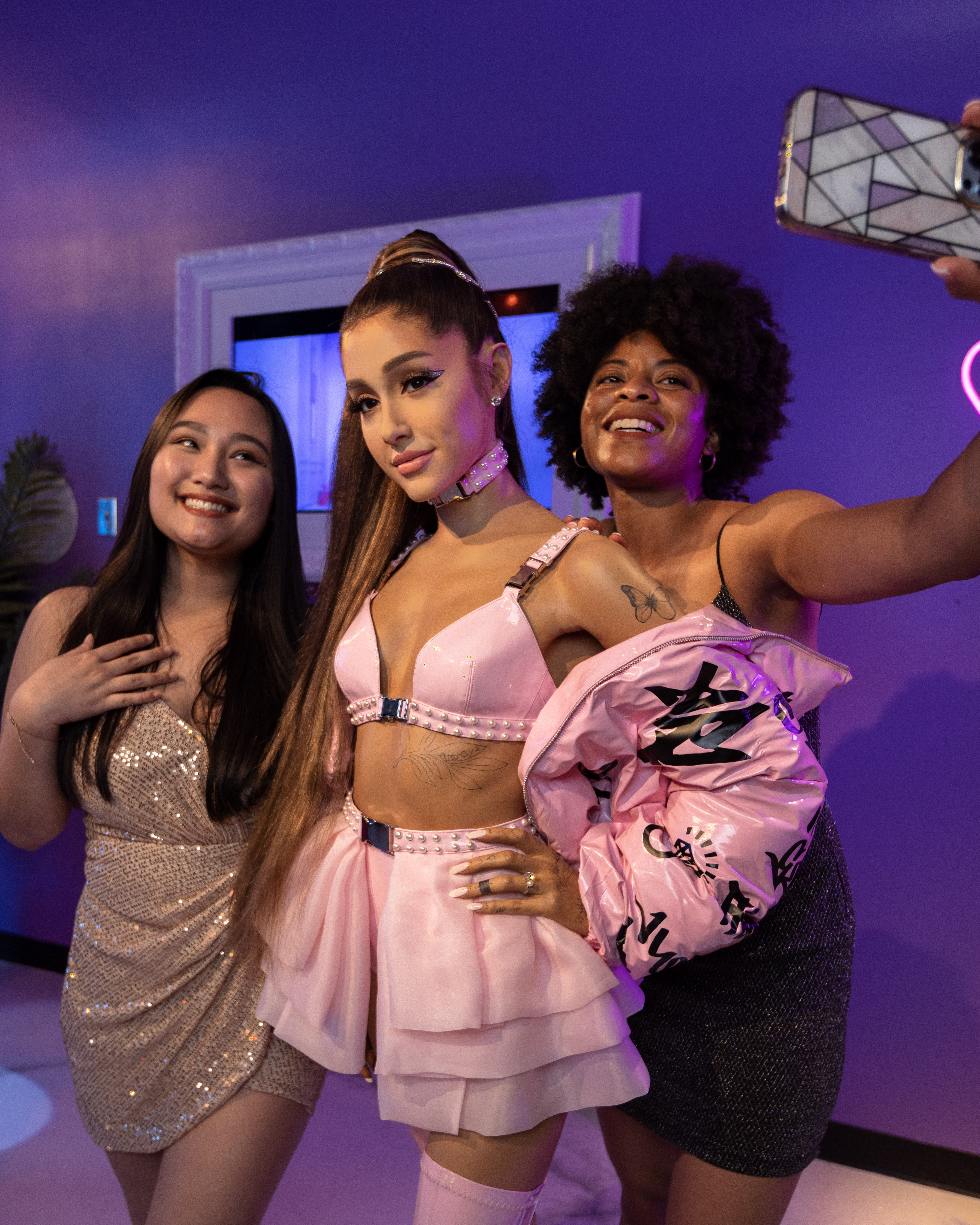 Ariana Grande Wax Figure With Guests