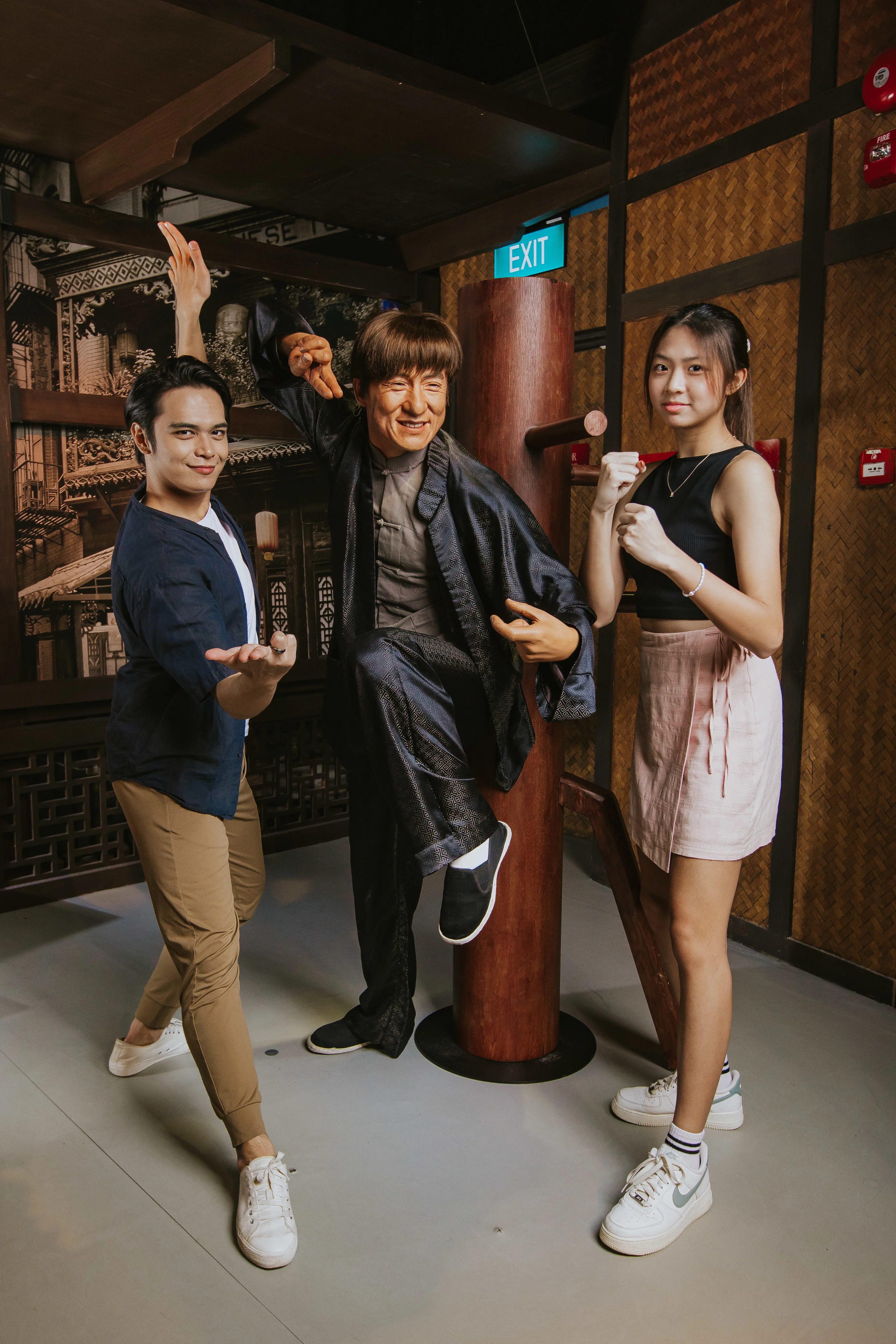 Jackie Chan wax figure in madame tussauds Singapore