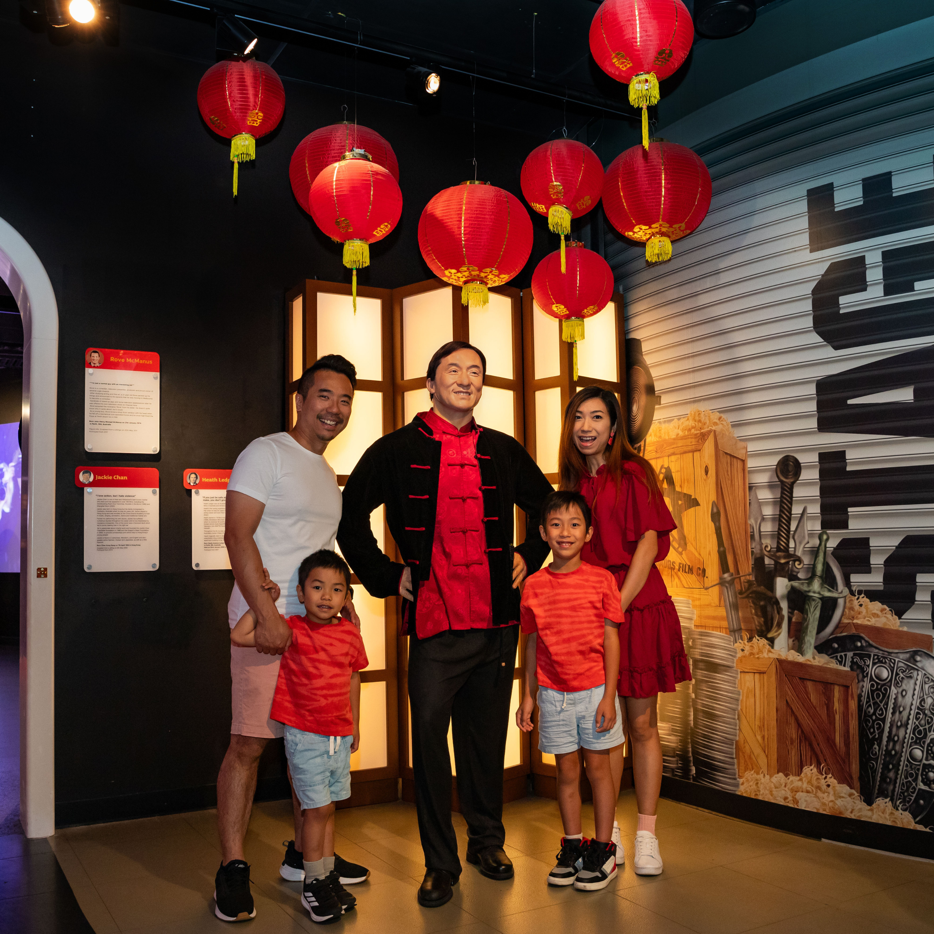 Guests Posing Alongside Jackie Chan