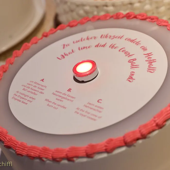Interactive cakes at Sisi's court ball at Madame Tussauds™ Vienna